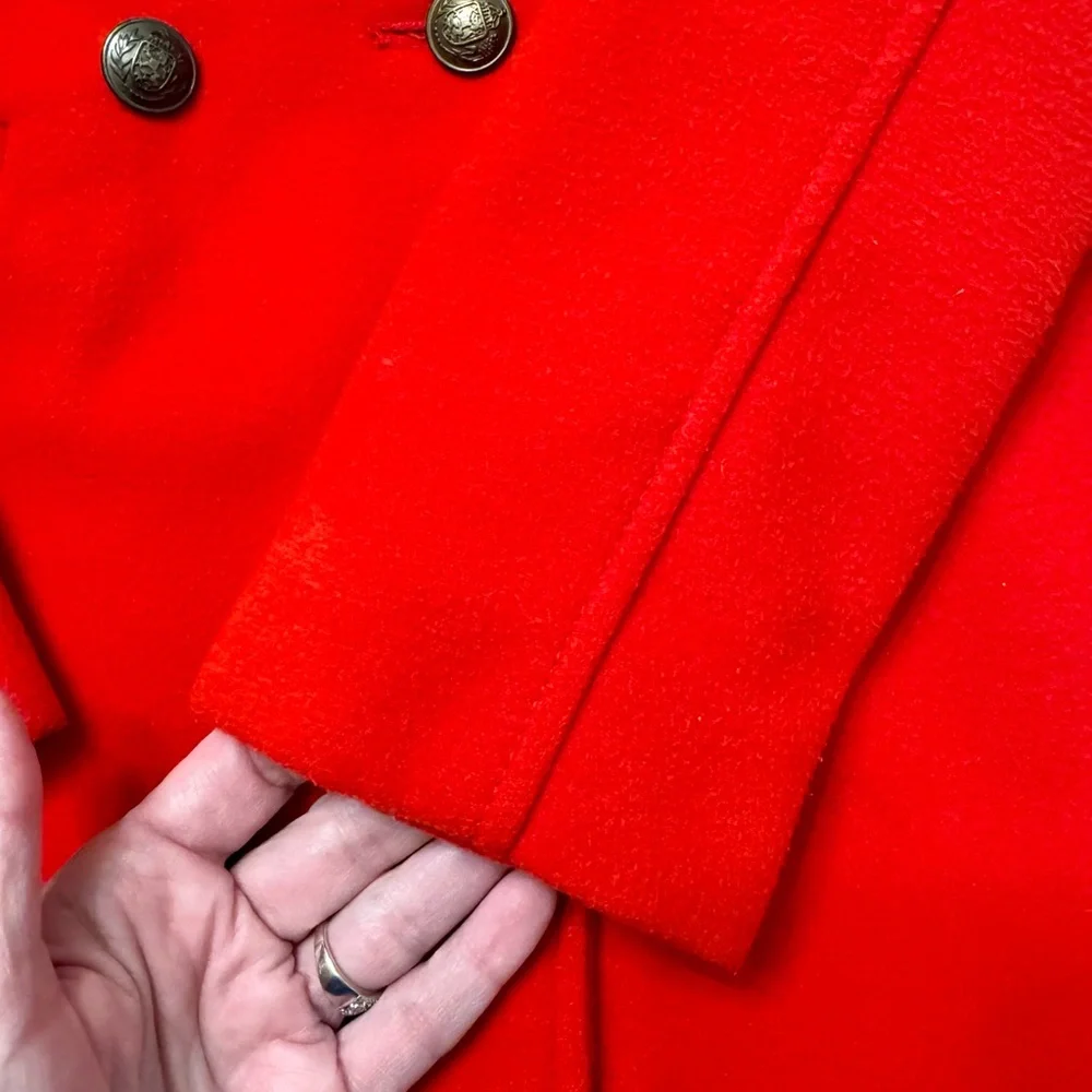 GAP Bright Red Girls Pea‎ Coat